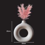 Table Flower Vase in Donut Shape