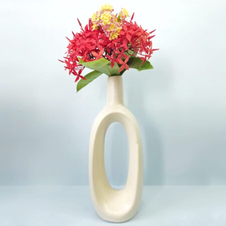 The Ceramic Vase in Hollow Shape